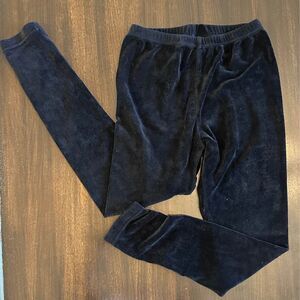 GMI Black Velour Leggings Women's Size Small